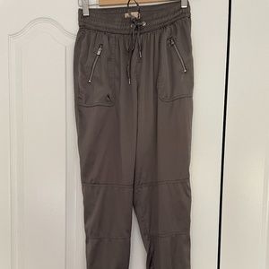 Hollister Satin Gray Silky Joggers